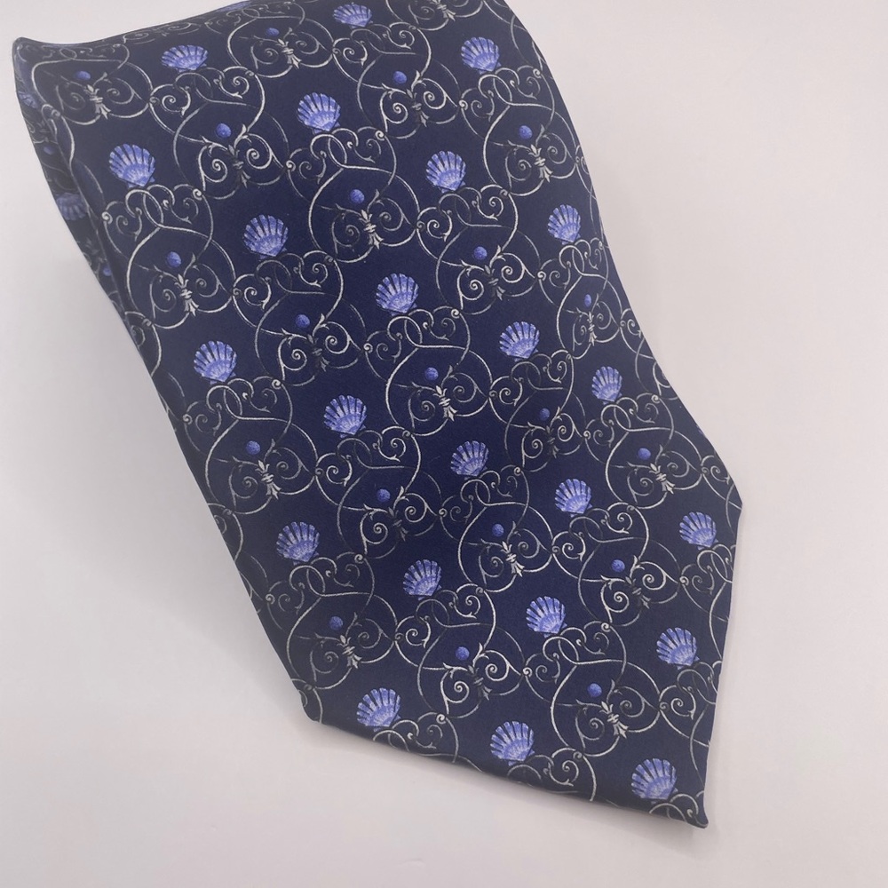 Leonard Studio Navy Floral Men's Tie